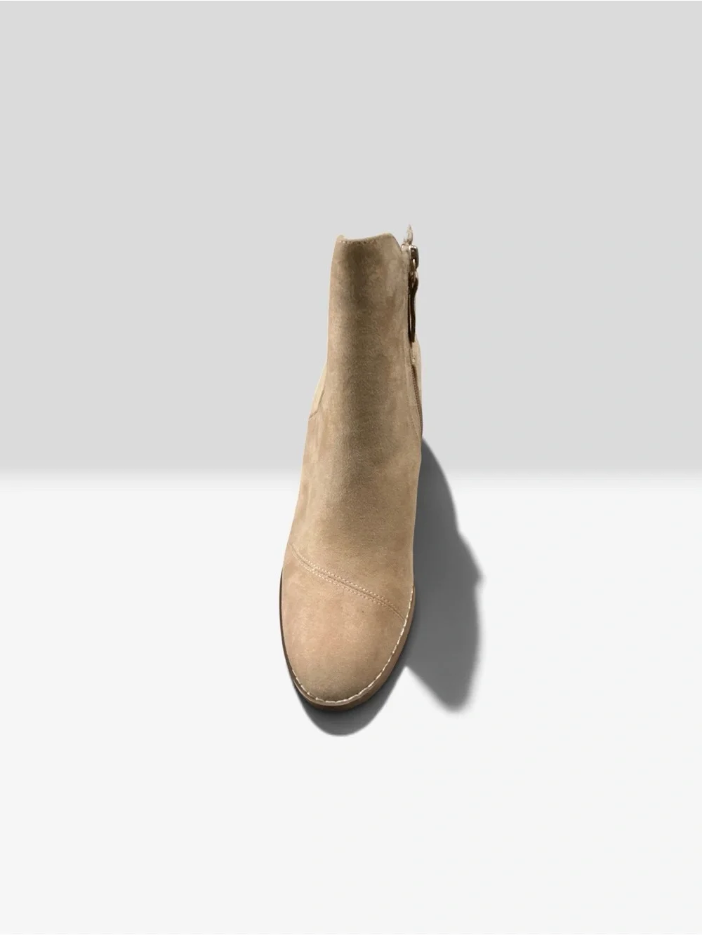 Women’s Beige Wedge Ankle Boot